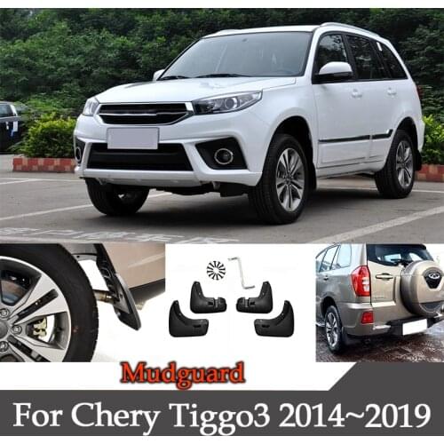 4 pieces of car mudguard modified rear tire mudguard special decoration for Chery Tiggo3 2014 2015 2016-2019 car accessories