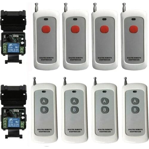 433Mhz DC 12V 24V 1 CH Channel 1CH Wireless Remote Control LED Light Switch Relay Output Radio RF Transmitter And Receiver