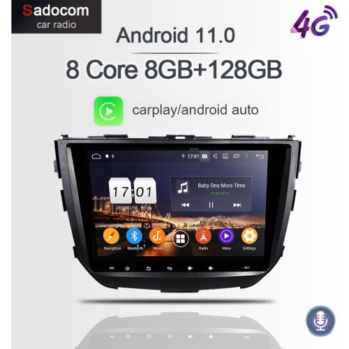 9" DSP PX6 Android 10.0 4GB RAM 64GB ROM multimedia Car DVD Player autoradio Bluetooth 5.0 For SUZUKI Vitara Breeza 2015 - 2017