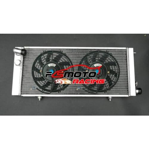Aluminum Radiator & FAN For Peugeot 205 309 GTI TCT Turbo 16S RS Griffe PTS Swap CTI S16 Portes 1.6 1.9 1.8 Diesel 1983-1998