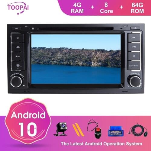 TOOPAI Android 10 For VW Volkswagen Touareg 2004-2011 Transporter T5 Multivan Auto Radio Head Unit GPS Navigation Car Multimedia