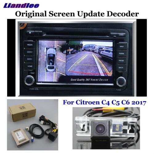 Car Rear View Rearview Backup Camera For Citroen C4 C5 C6 2017 Reverse Reversing Parking Camera Full HD CCD Decoder Accessories