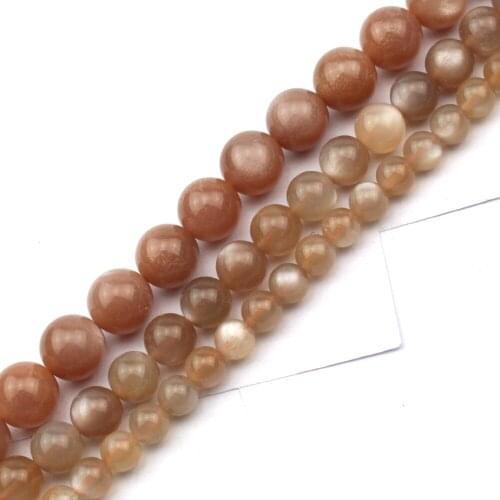 6mm 8mm 10mm pure pink sunstone beads natural stone beads DIY loose beads for jewerly making strand 15 " wholesale