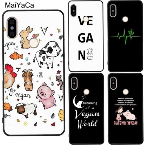 Love Vegan Animal For Redmi Note 8 T 9 Pro 7 9S 9A 9C For Mi 10 Ultra Note 10 Lite Case For POCO X3 F2 Pro