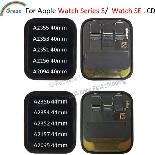 For Apple Watch Series 5 LCD Display Touch Panel Screen Digitizer 40mm/44mm A2094 A2157 Replacement For Apple Watch SE Pantalla
