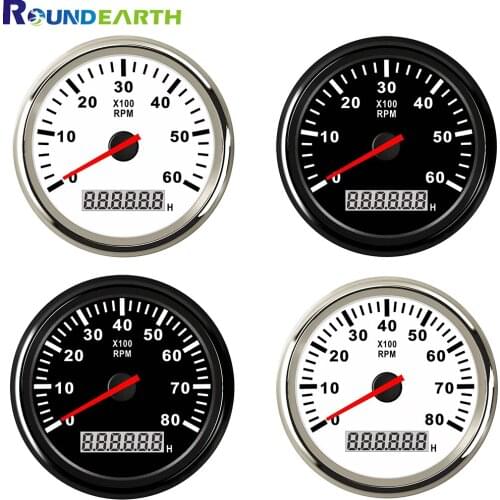 Round Earth 52MM Auto Car Gauge Ship Boat Tractor Water Oil Fuel Level Meter Sensor Liquid Tank Indicator Free Shipping