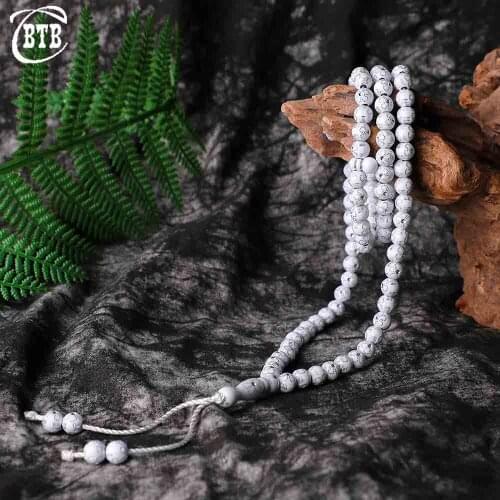 Fashion New Jewelry 8mm Islamic High Quality Muslim Prayer Beads Unisex Remembrance Bracelet Natural Charm Middle East Bracelet