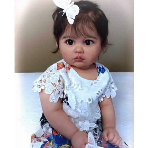 NPK 27Inch Reborn Dol Kit Julieta toddler Girl Fresh color unfinished DIY Doll parts