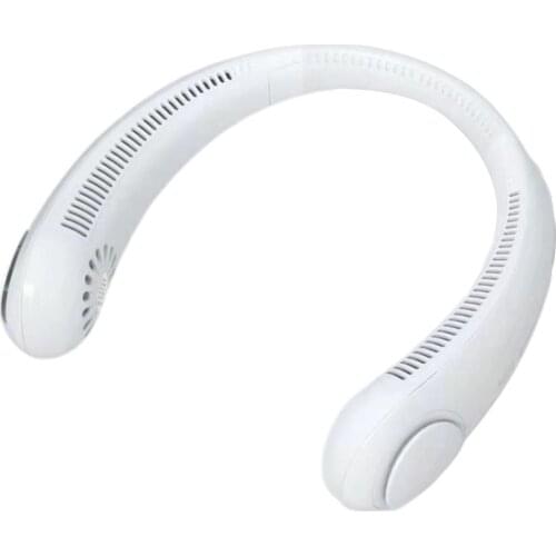 Portable Leafless Hanging Cooling Neck Fan USB Charging Outdoor Sports Flexible Neckband Mini Air Cooler
