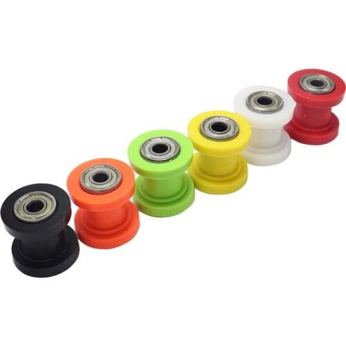 8/10mm Drive Chain Roller Pulley Wheel Slider Tensioner Wheel Guide For Motorcycle Motocross PIT Dirt Bike ATV CRF CR XR