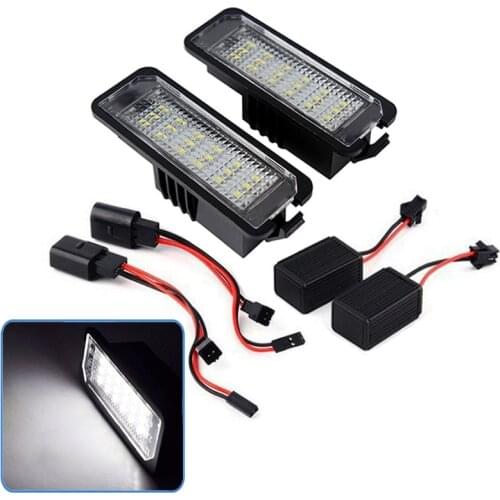 LED Number License Plate Light Lamp For VW (Passat B6 B7 B8 Only Alltrac) Tiguan 1 2 Touareg 2 Caddy 4 Sharan 2 Golf 6 7 Variant