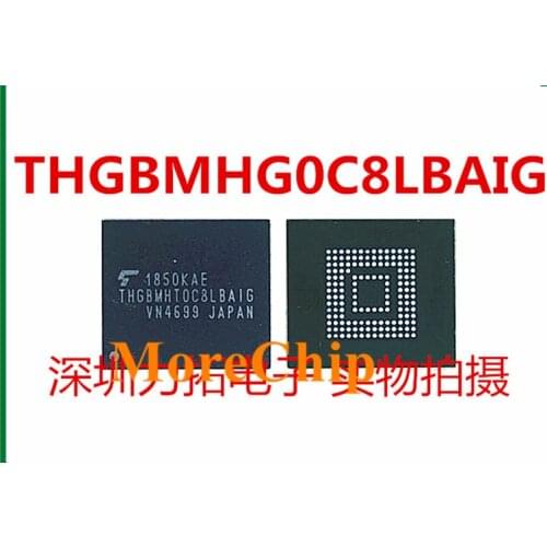 THGBMHT0C8LBAIG 5.1 Version eMMC EMCP BGA153 Chip NAND Flash Memory IC 128G Soldered Ball