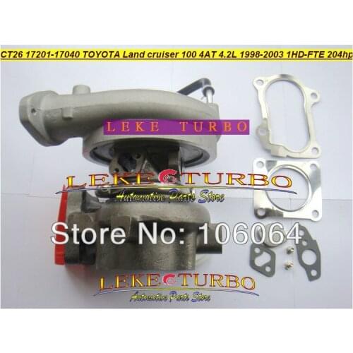 Free Ship CT12B 17201-17040 17201 17040 Turbo Turbocharger For TOYOTA LandCruiser Land Cruiser HDJ100 98-03 Coaster 1HD-FTE 4.2L