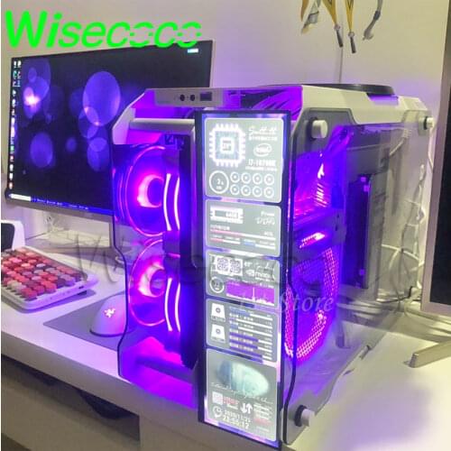 Wisecoco 12.6 Inch LCD Screen NV126B5M-N41 1920*515 Temperature AIDA64 Monitoring Secondary Screen Desktop For Computer Display