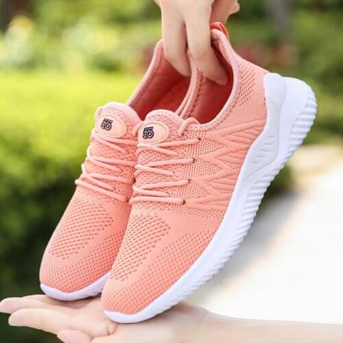 2021 New Sneakers Women Shoes Mesh Breathable Flat Anti-Slip Woman Sneaker Outdoor Trainer Female Zapatos De Mujer Sport Shoe