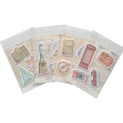 1packs/lot Old time travel series New Retro Kawaii HANDMADE sticker For handmade products