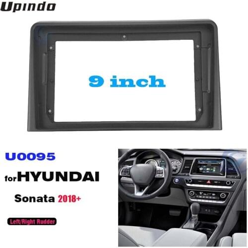 2 Din 9 Inch Car Radio Installation DVD GPS Mp5 Plastic Fascia Panel Frame for HYUNDAI Sonata 2018+ Dash Mount Kit