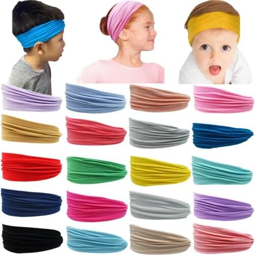 20PCS Wide Nylon Headbands Soft Baby Newborn Headbands Baby Bows DIY Hair Accessories for Baby Girls Toddlers Kids Children
