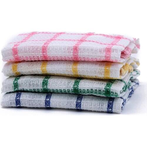 4pcs 35*35cm Super Absorbent Cotton Towel Cloth Kitchen Towels Dishcloths Dish Cloth Cleaning Rags Washing Household Tableware