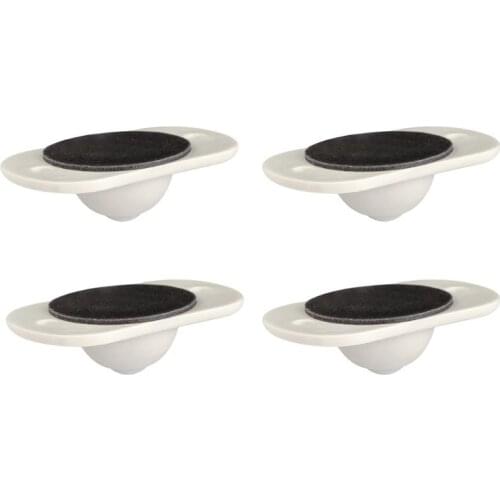 4pcs Adhesive Pulley Storage Box Casters Trash Can Self-Adhesive Furniture Wheels Home No Scratches