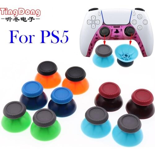 50pcs for Sony Playstation 5 PS5 Controller Analog Thumb Stick Joystick Thumbstick Cap cover replacement for PS5 repair