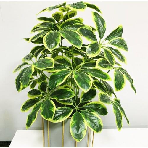 70cm Tropical Artificial Plants Fake Monstera Tall Ground Potted Tree 18 Heads Tree Branches Plastic Leafs For Home Office Decor