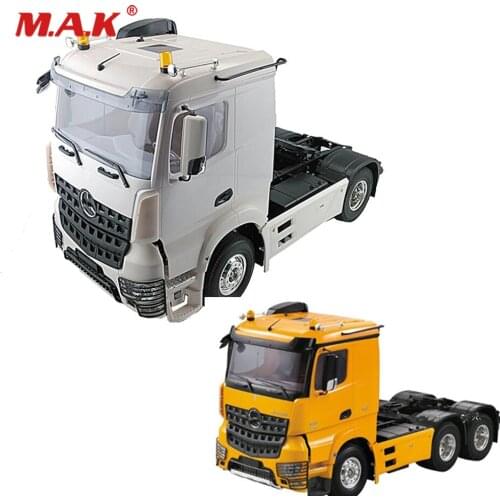 1/14 Scale Collectible RC Accessory Trailer Head Milky Color RC 3 Speed Tiaxial TRAILER Hauler Assembly Car For RC Tractor Truck