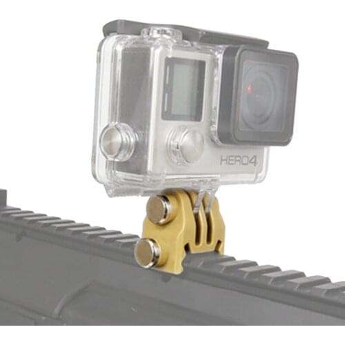 Hunting Gun Accessories 20mm Picatinny Gun Rail Mount Airsoft Gun Adapter Kit GoPro Action Shot gun Hunting Rifle Camera mount