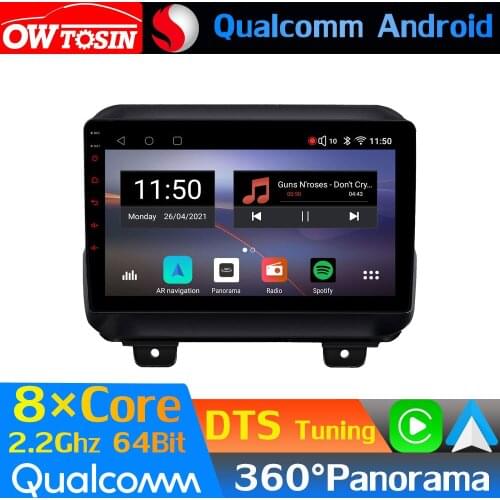Qualcomm 8Core Android Car Media ForJeep Wrangler 4 JL 2018-2021 GPS Navigation 360 Panoramic Radio HIFI HDMI CarPlay DTS HIFI