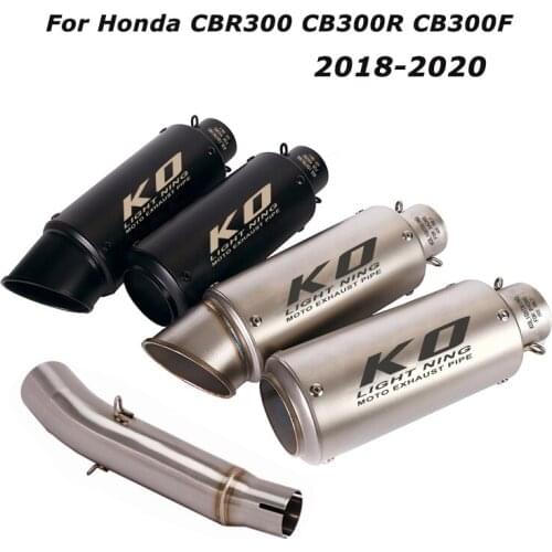 Slip for Honda CBR300 CB300R CB300F 2018 2019 2020 Exhaust Tips Muffler Tail Tube Mid Link Pipe Motorcycle System