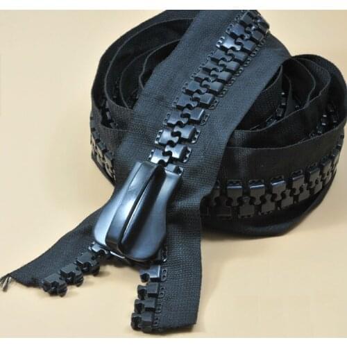 30# big resin zipper for sewing close end for tent bags luggages 2meters+2pcs slider yacht tent zip black high quality