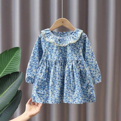 Toddler spring new baby girl clothes kid outfit floral dress for 1 year baby girl clothing princess birthday party dresses dress