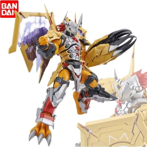 Bandai Digimon Adventure War Greymon FIGURE-RISE ABS Assembly Collectable Model Toy Anime Action Figures Kids Birthday Gift 17CM
