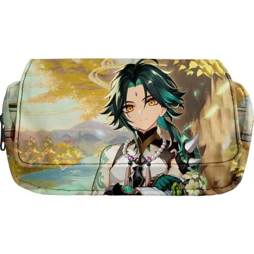 Genshin Impact xiao Aether student school pencilcase stationery office pencilcase household stationery