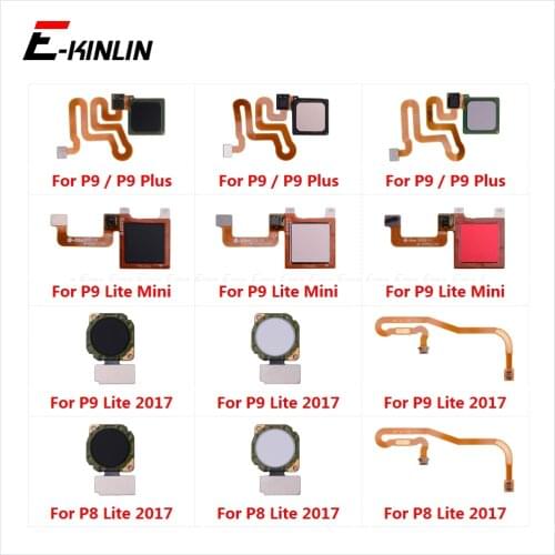 Back Home Return Button Key Fingerprint Sensor Scanner Connector Flex Cable Touch ID For Huawei P9 Plus P8 Lite 2017 Mini