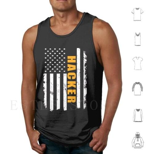 Hacker American Tank Tops Vest Programming Programmer Hackers Hackerman Hacker Anonymous Hack Hacker Quote Hacker Culture