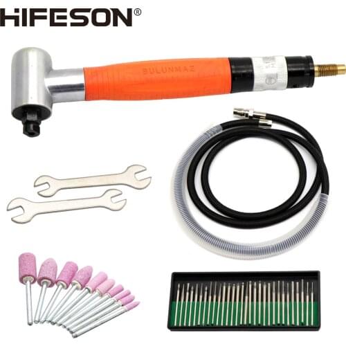 HIFESON Powerful Air Micro Die Grinder Tool Kits Mini Pencil Polishing Engraving Professional Grinding Cutting Pneumatic Tools