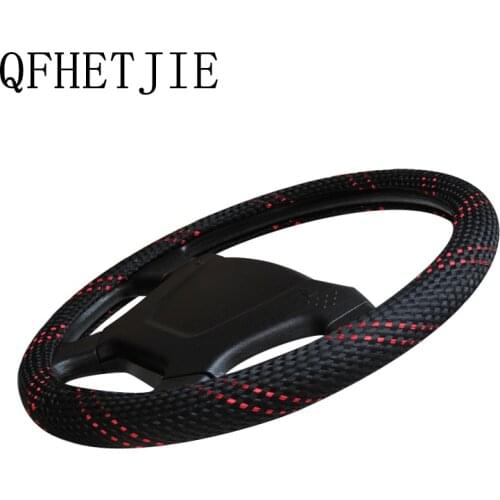 Ice Silk Car Steering Wheel Cover 36-50CM White Rubber Steering Wheel Cover Large Truck Minivan Bus Handle Cover Car Accessories