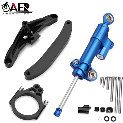 JAER Motorcycle Damper Steering for Yamaha FZ1 Fazer 2006-2015 Stabilize Safety Control with Mounting Holder