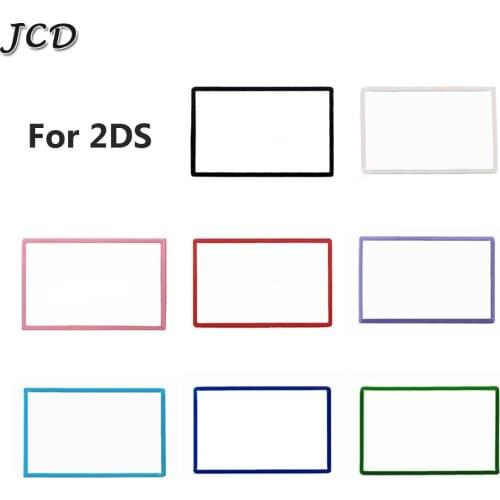 JCD Colorful Upper LCD cover for Nintendo for 2DS Top LCD Screen New Plastic Cover Len replacement