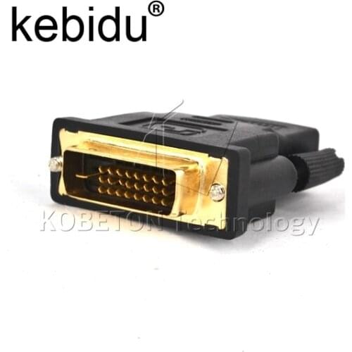 Kebidu DVI 24+1 Male to Female Converter adapter HDMI-compatible to DVI Support 1080P for HDTV for PS3 PS4