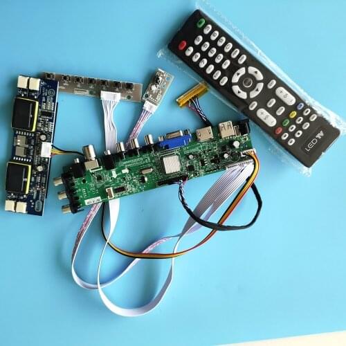 Kit for LM220WE1-TLD4/LM220WE1-TLE1 4 CCFL Digital LCD Panel 1680X1050 30pin HDMI VGA Controller board AV TV USB remote DVB-T