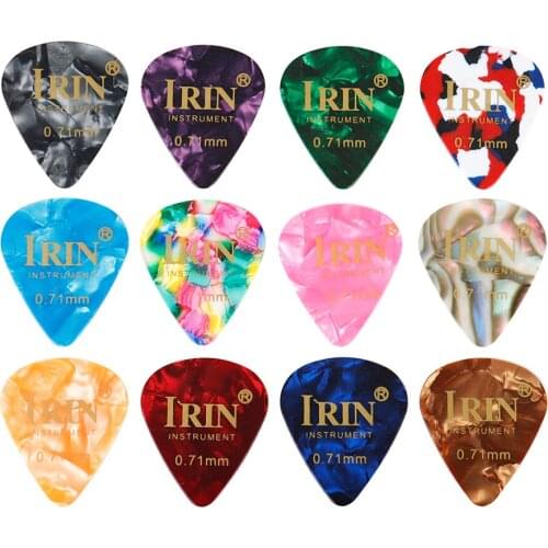 M MBAT 100Pcs/Set Guitar Picks Bass Ukulele Electric Acoustic Guitar Pick Part Accessories New 0.71mm Picks Transparent Boxed
