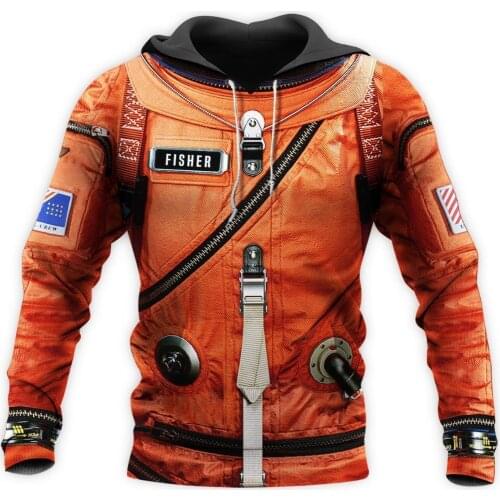 Space Suit 3D All Over Printed Mens Unisex Hoodie Casual Jacket Loose Sweatshirt Harajuku Streetwear Pullover Cosplay Costume