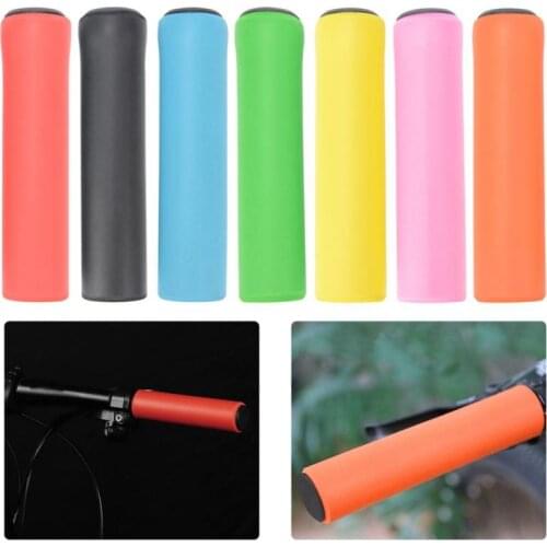 Soft Foam Silicone Sponge Bicycle Handlebar Gear Grip Mtb Mountain Bike Cycling Bicycle Silicone Anti-Slip Handlebar Grips