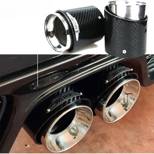For Mini Cooper R60 R61 F60 F54 F55 F56 F57 R55 R56 R57 R58 R59 S JCW Carbon Fiber Exhaust Tip Pipe Top Quality Car Accessories