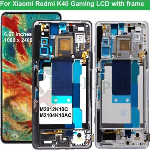 Original OLED 6.67''for Xiaomi Redmi K40 Gaming lcd display with touch panel digitizer for Xiaomi Redmi K40 Gaming Edition LCD