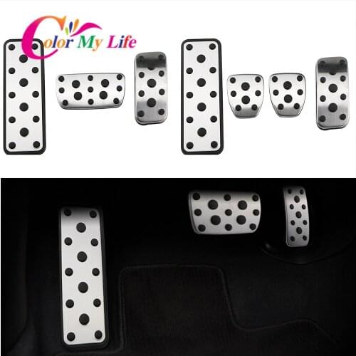 Color My Life Car Pedals for Subaru XV 2012 - 2017 Forester 2006 - 2018 Impreza 2006 - 2015 Stainless Steel Auto Pedal Cover