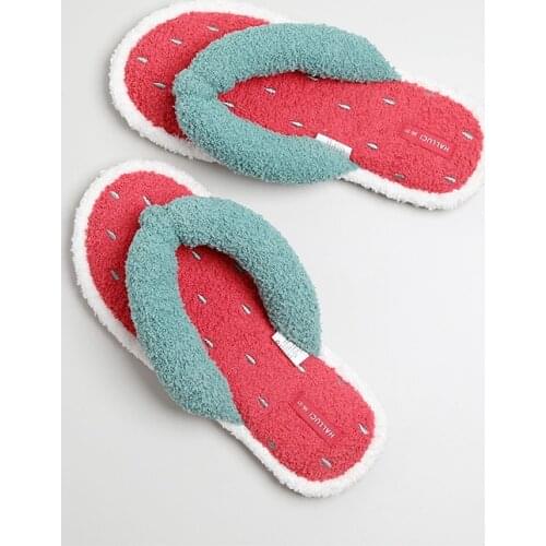 Simple and Comfortable Womens Flip Flop Summer Korean Fashion Leisure Quiet Flat Bottom Soft Solid Womens Cotton Slippers