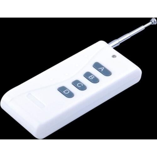 50-1000m Remote Transmitter Radio Remote Controller Long Range Far Distance Transmitter 315/433MHZ 4 Button Remote Control